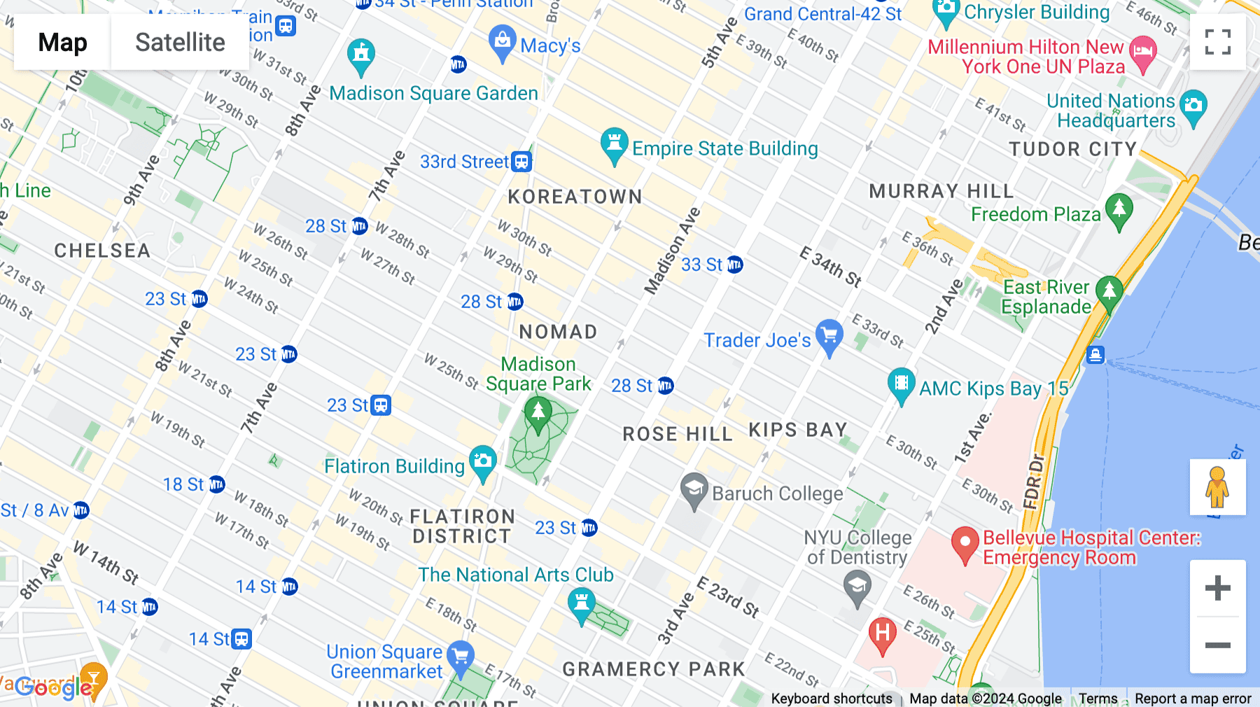 Click for interative map of 79 Madison Avenue, 1st floor, Nomad, New York