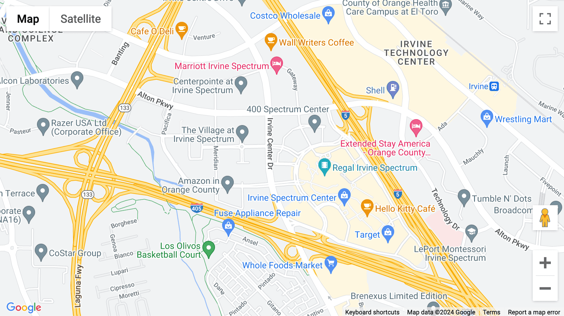 Click for interative map of 200 Spectrum Centre Drive, 3rd and 4th Floors, Irvine