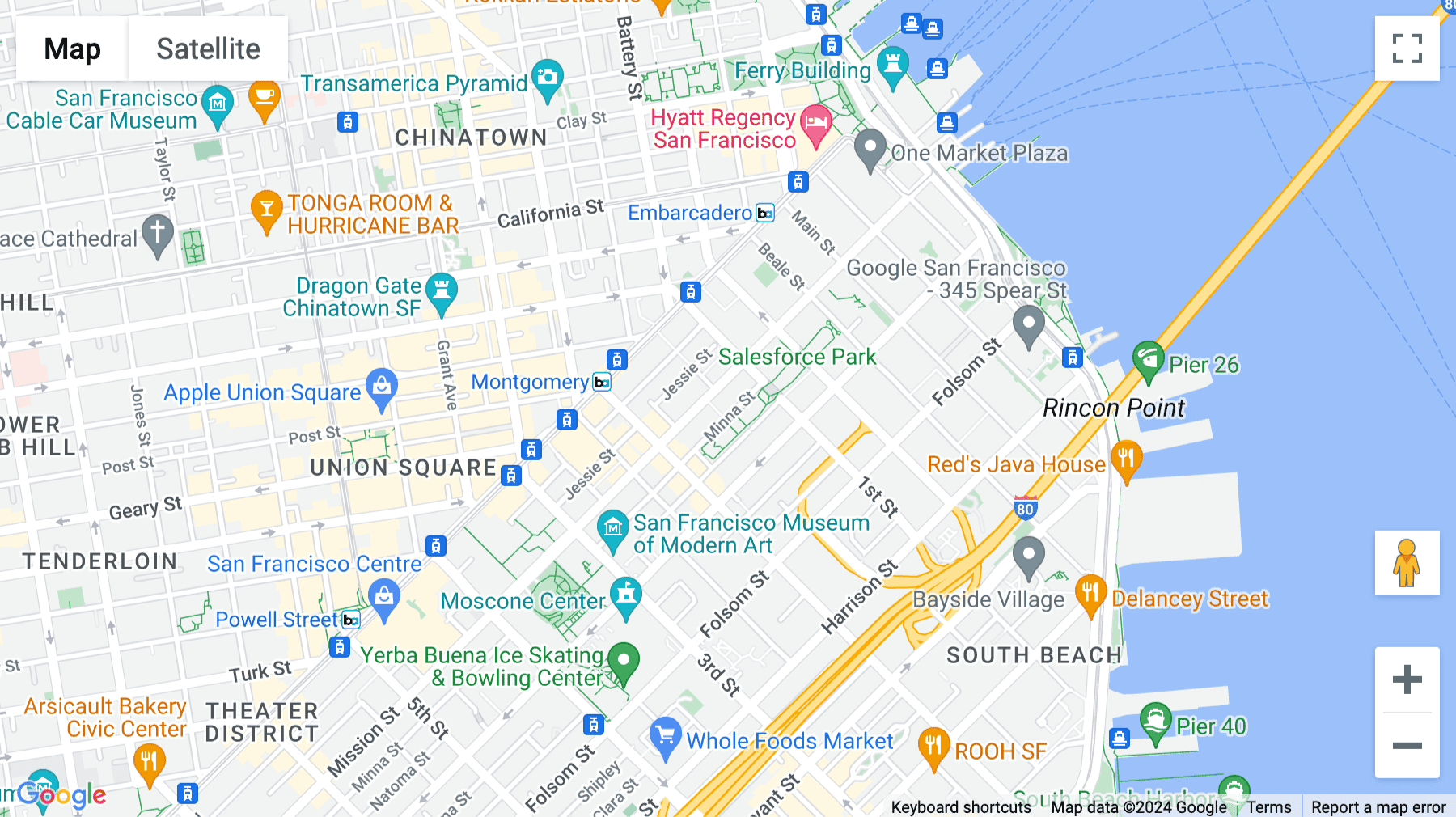Click for interative map of 535 Mission St, 14th floor, San Francisco