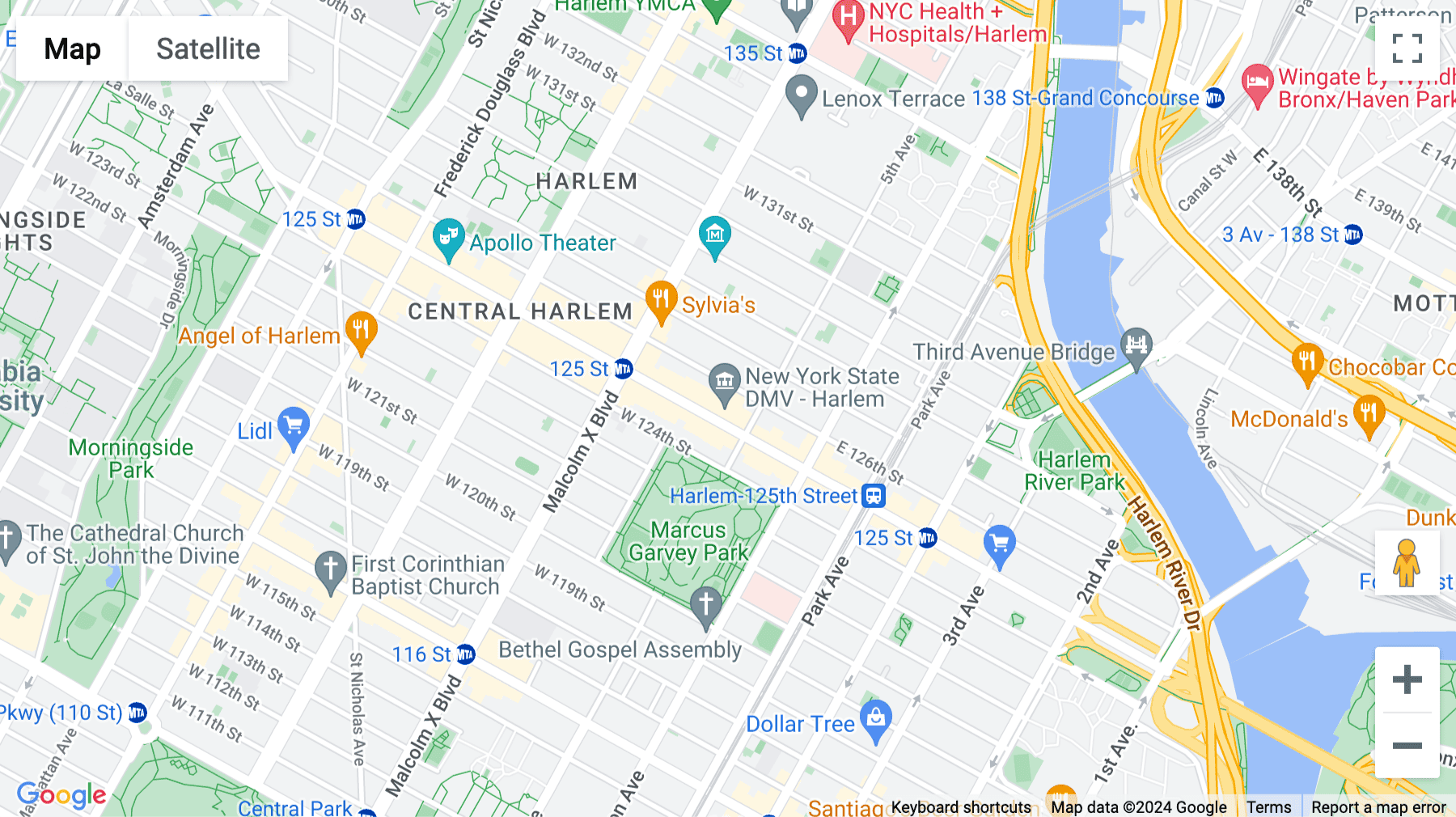 Click for interative map of 5 W 125th Street, Harlem, New York