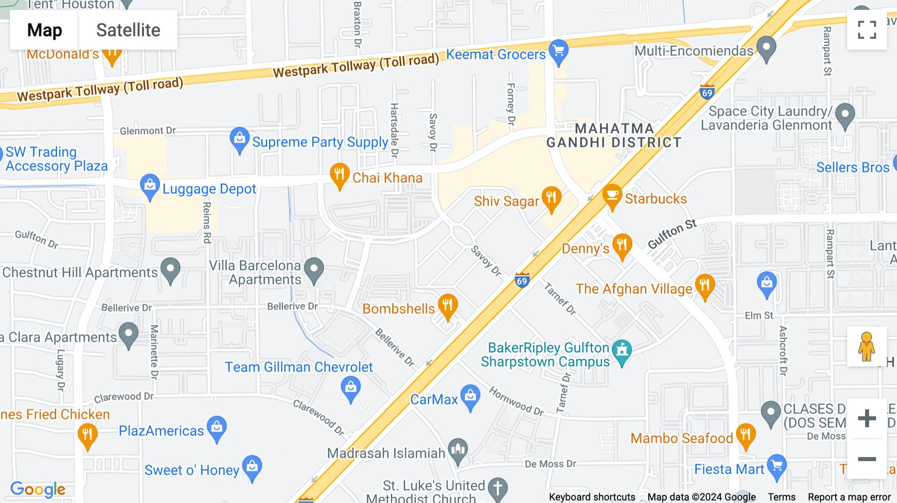 Click for interative map of 6200 Savoy Dr. STE 630, Houston