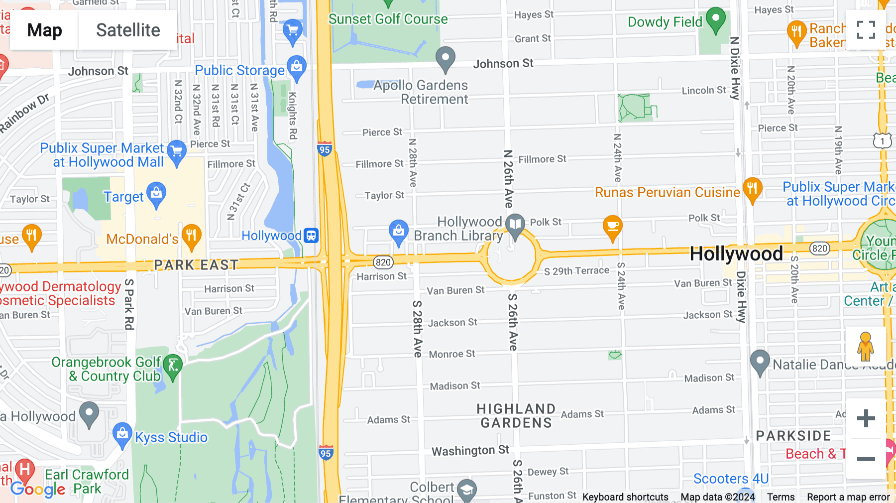Click for interative map of 2719 Hollywood Blvd, Hollywood, Florida, Hollywood