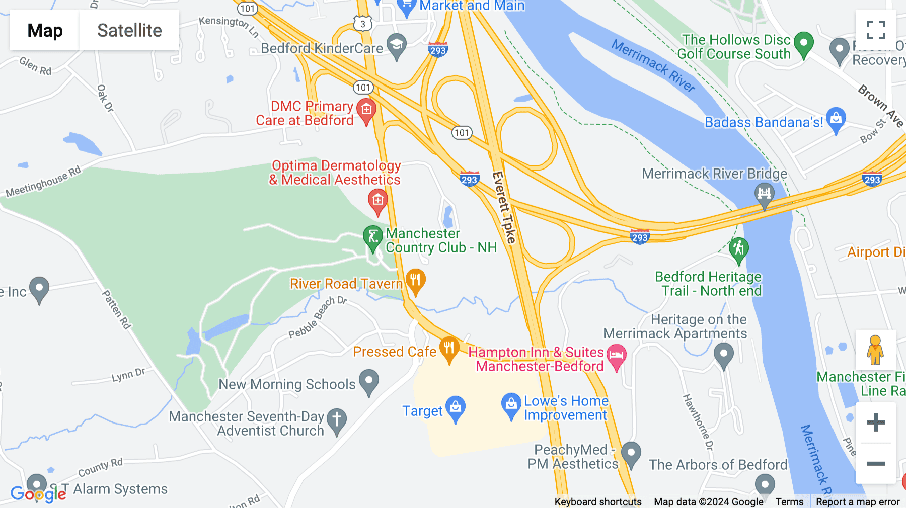 Click for interative map of 3 Executive Park Drive, Suite 201, Bedford, NH, Bedford (New Hampshire)