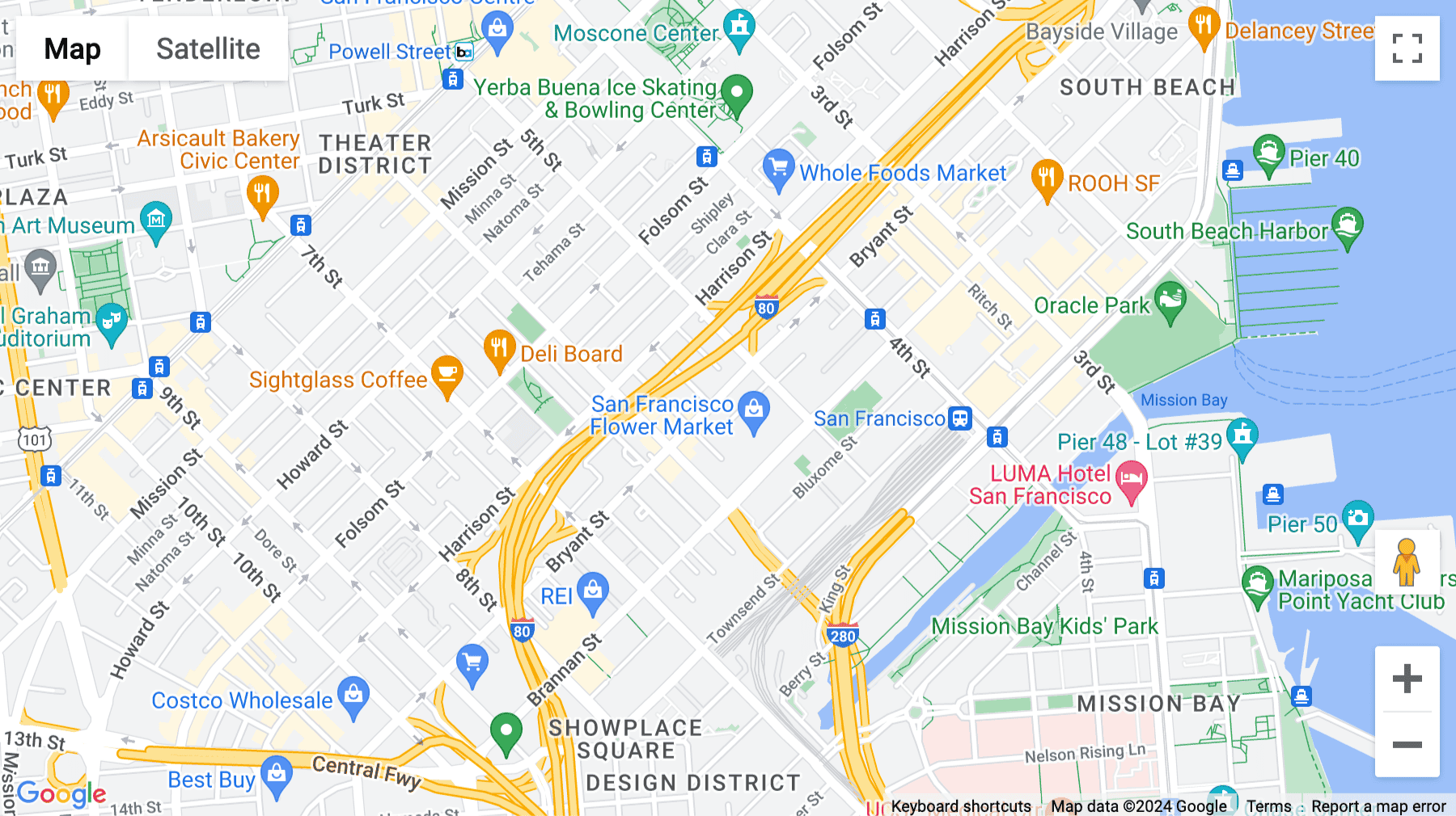 Click for interative map of 739 Bryant Street, San Francisco