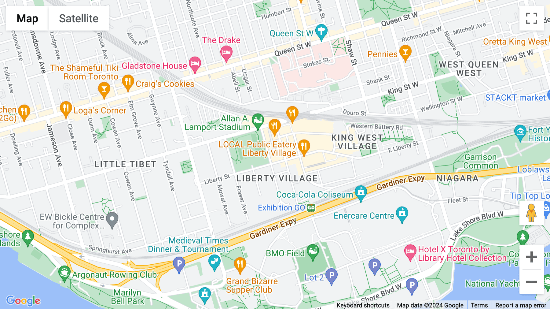 Click for interative map of 60 Atlantic Avenue, Suite 200, Liberty Village, Toronto