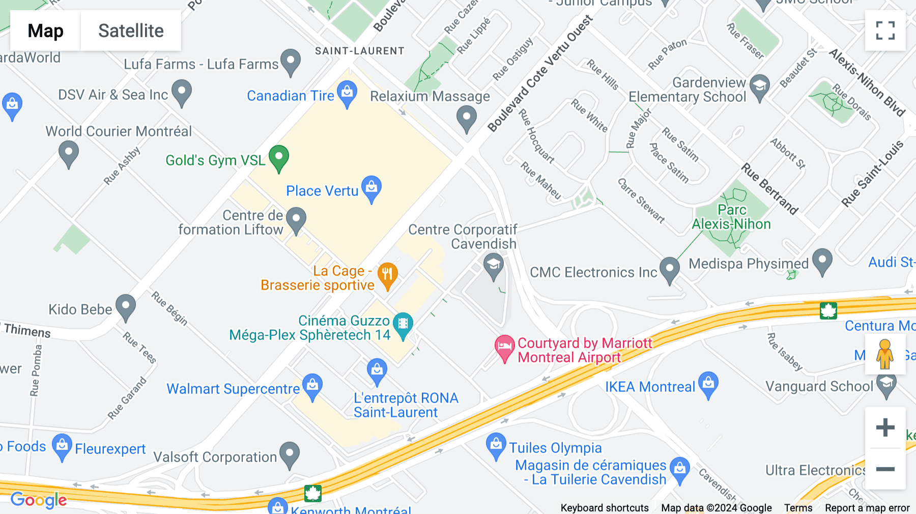 Click for interative map of 1111 Dr.-Frederik-Phillips-Boulevard, Suite 600, Ville Saint Laurent, Montreal