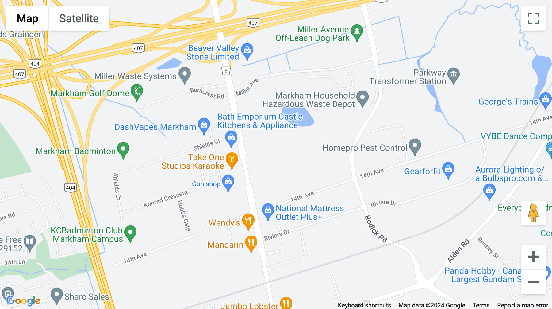 Click for interative map of 9131 Keele Street, Suite A4, Keele Rutherford Corporate Centre, Vaughan