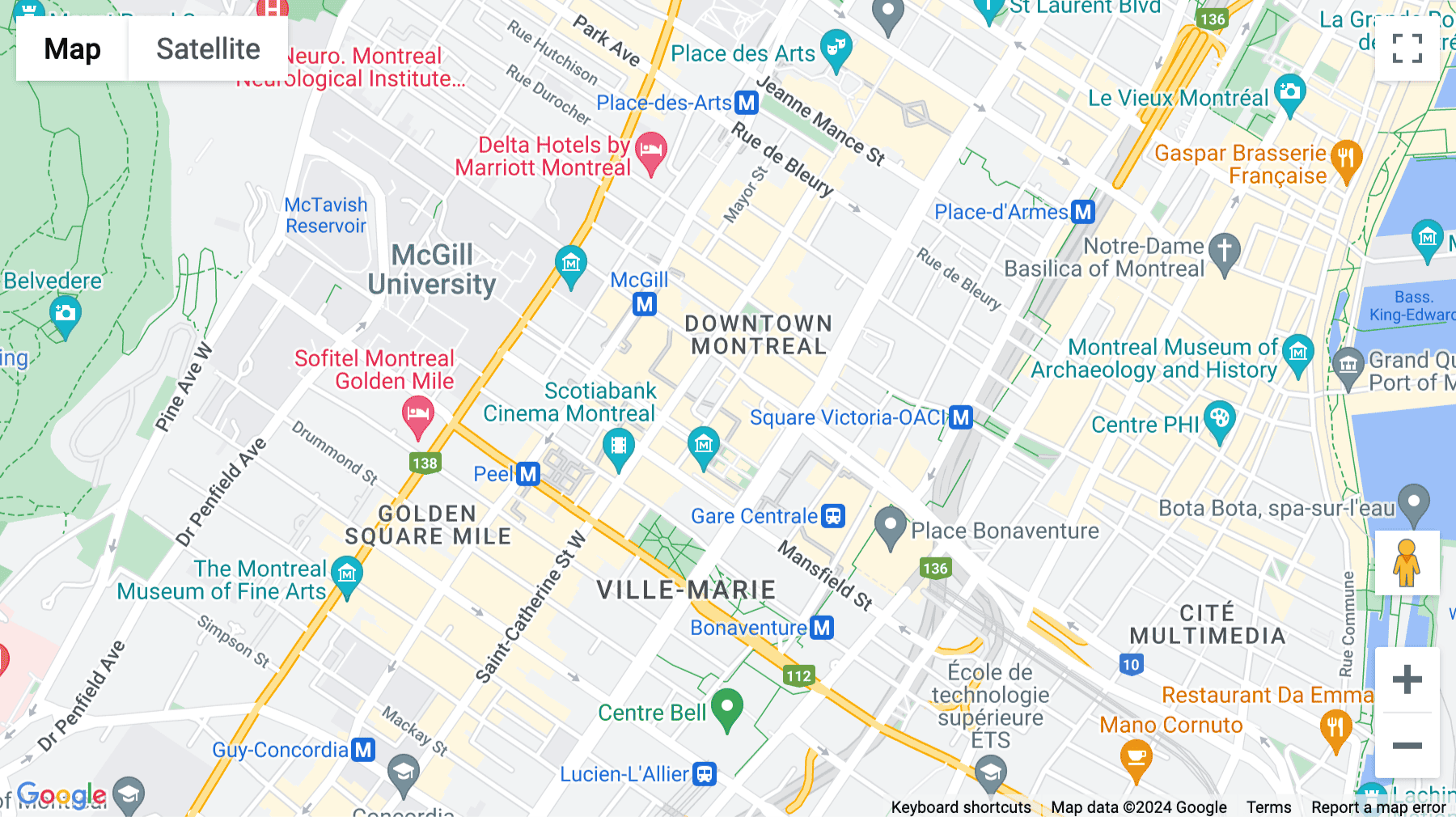 Click for interative map of 3 Place Ville Marie, Suite 400, Montreal