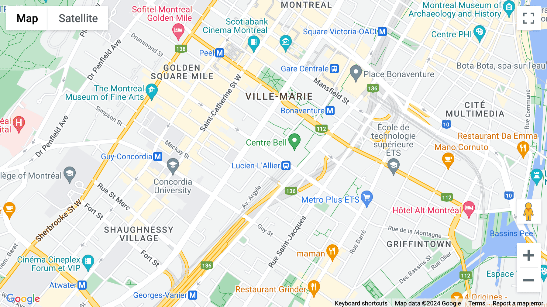 Click for interative map of L'Avenue, 1275 Avenue des Canadiens, Montreal, Montreal