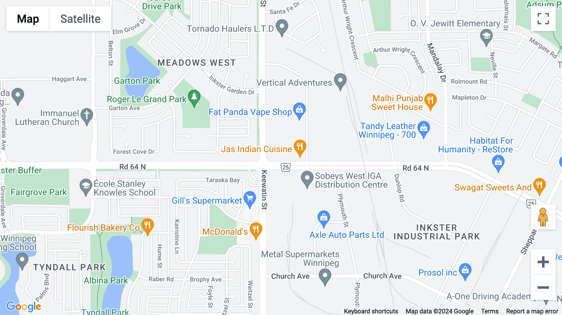 Click for interative map of 1833 Inkster Blvd, Winnipeg