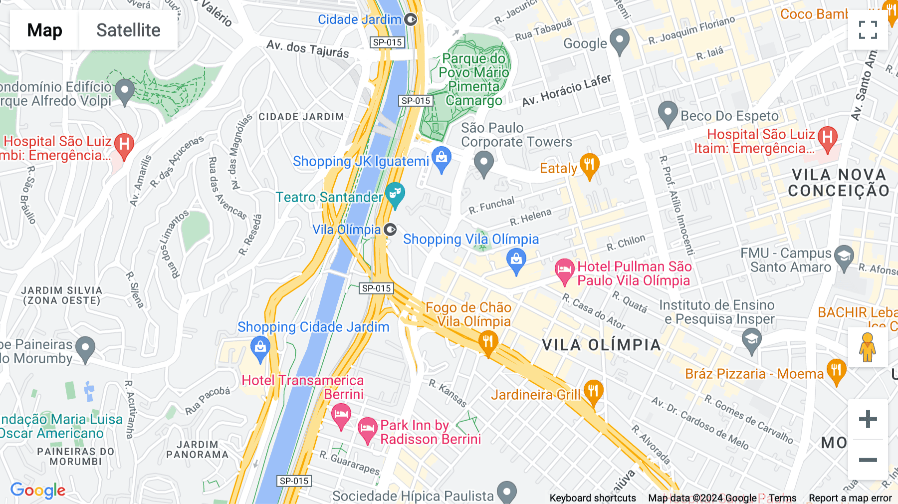 Click for interative map of Rua Funchal 411, Sao Paulo