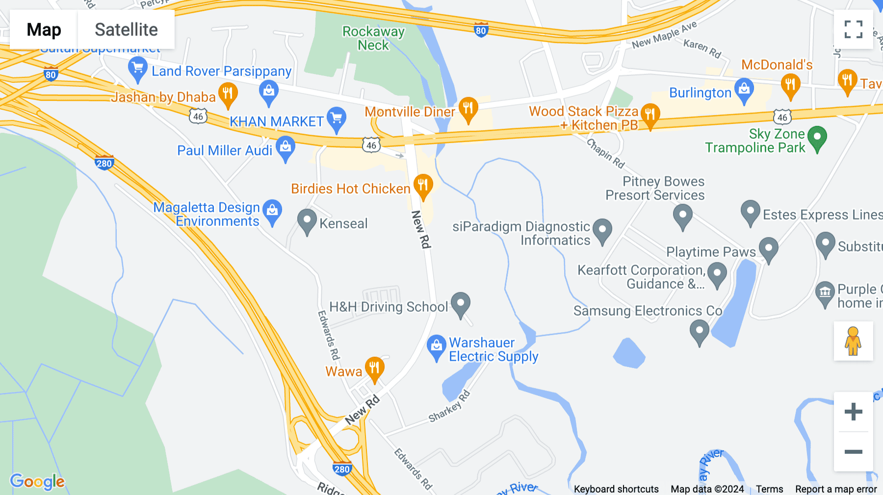 Click for interative map of 181 New Road, Suite 304, Parsippany