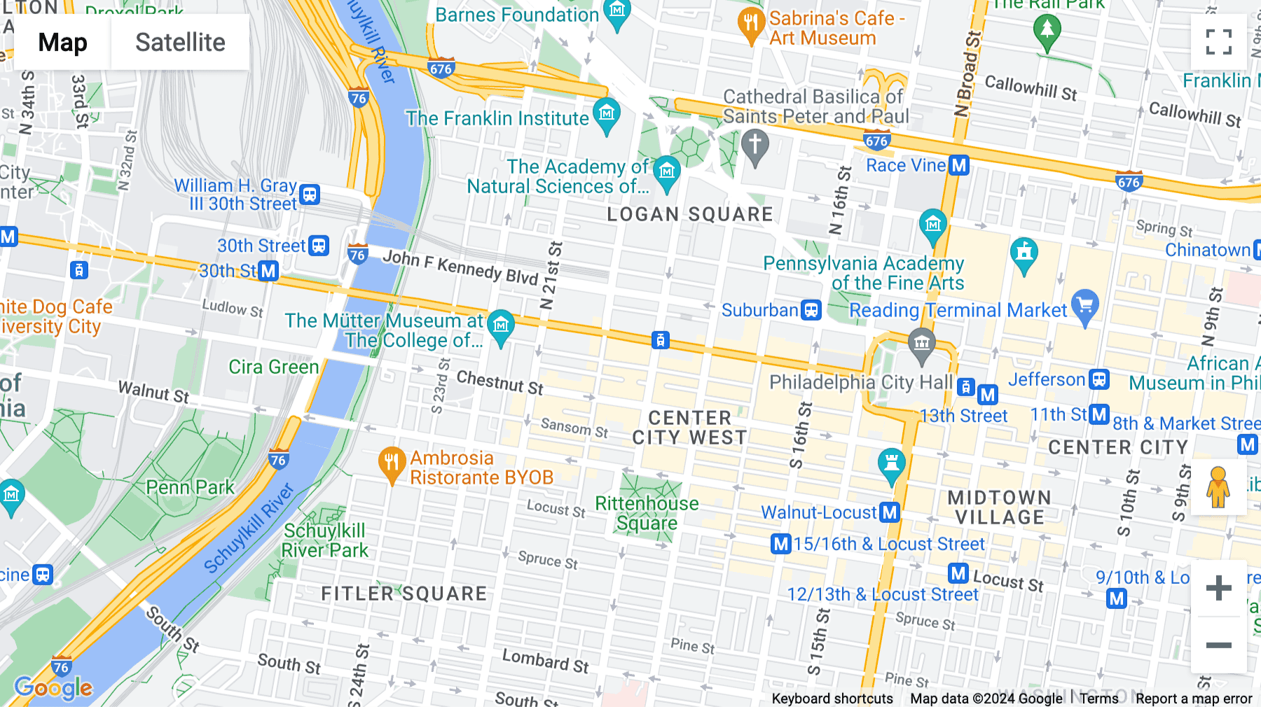 Click for interative map of 1900 Market Street, Philadelphia