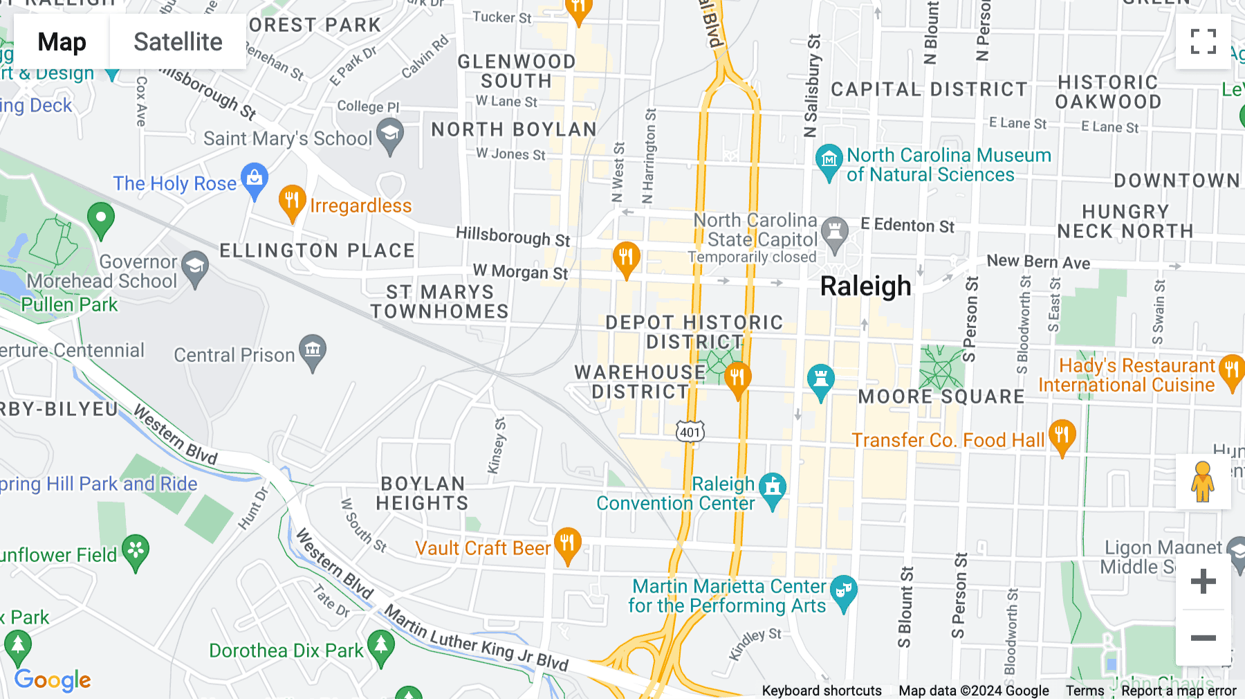 Click for interative map of The Dillon, 223 S. West Street, ,Suite 900 & 1000, Raleigh