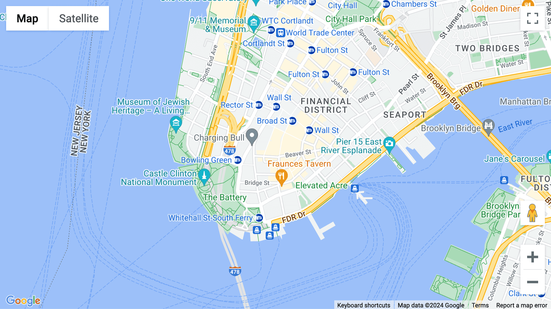 Click for interative map of 60 Broad Street, New York City
