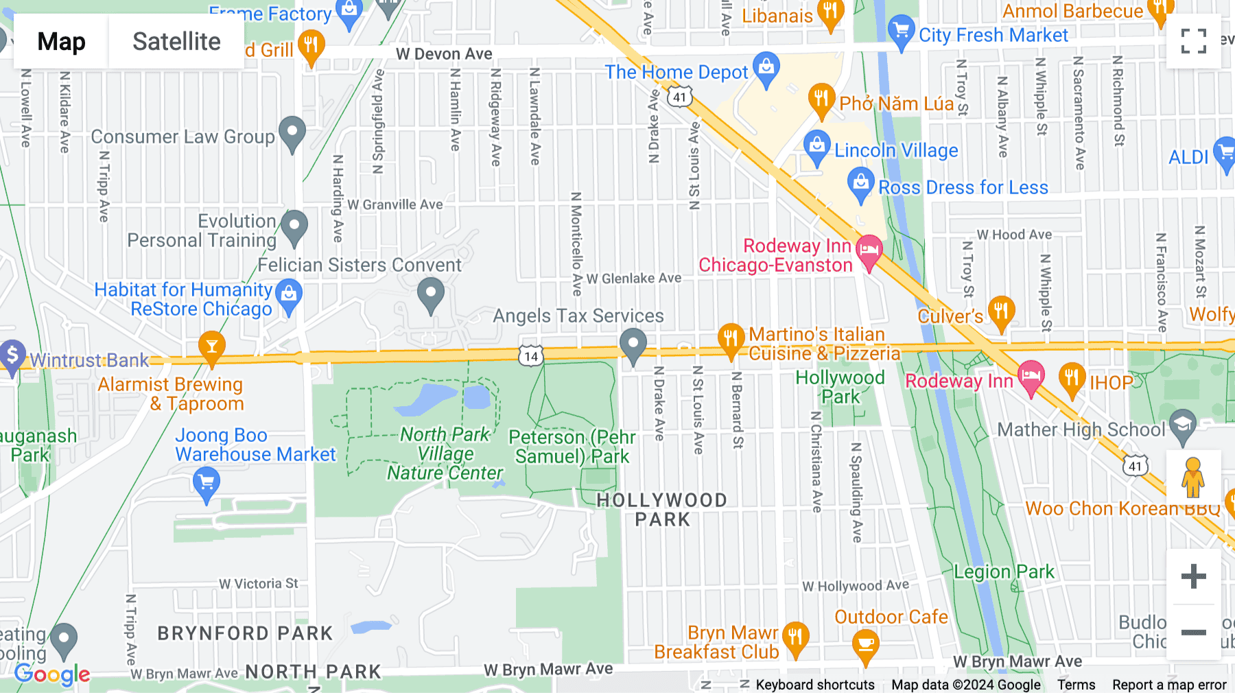 Click for interative map of 6003 N Central Park Avenue, Chicago