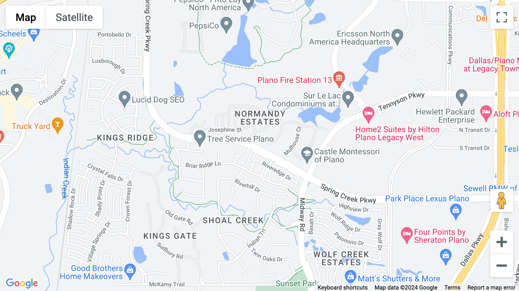 Click for interative map of 6010 W Spring Creek Parkway, Plano