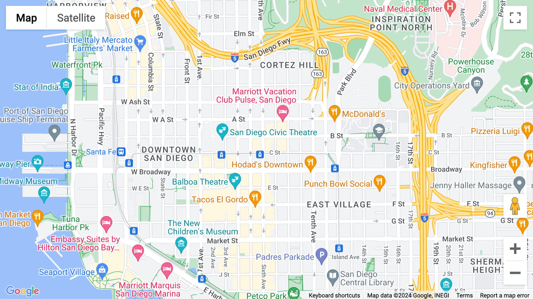 Click for interative map of 1111 6th Avenue, San Diego