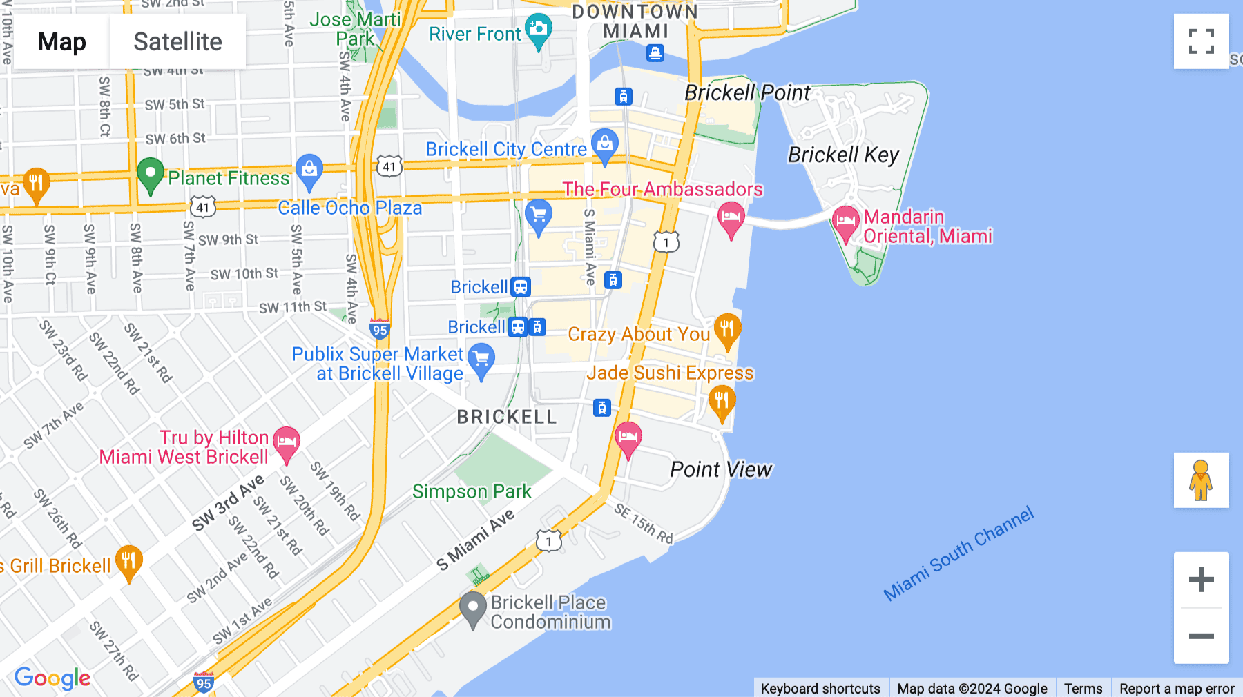 Click for interative map of 1200 Brickell Avenue, 18th Floor, Miami