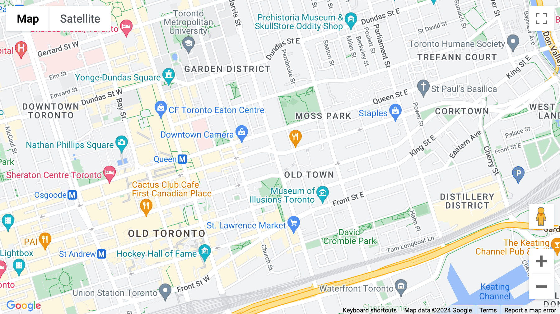 Click for interative map of 111 Jarvis Street, Toronto