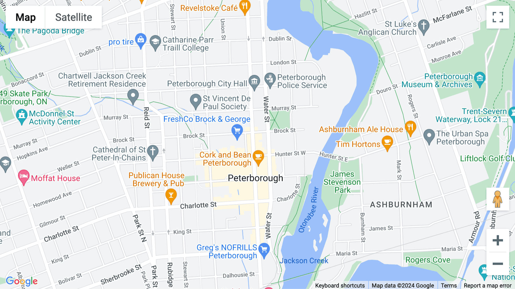 Click for interative map of 420 George Street, Peterborough (Ontario)