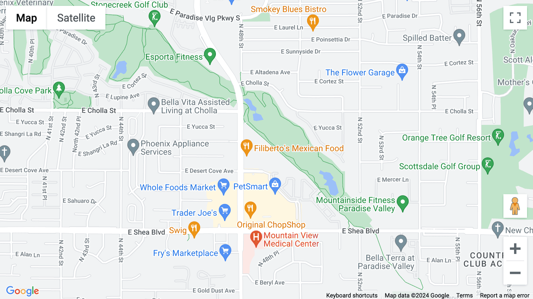 Click for interative map of (PV1) Paradise Valley, 11201 North Tatum Boulevard, Suite 300, Phoenix