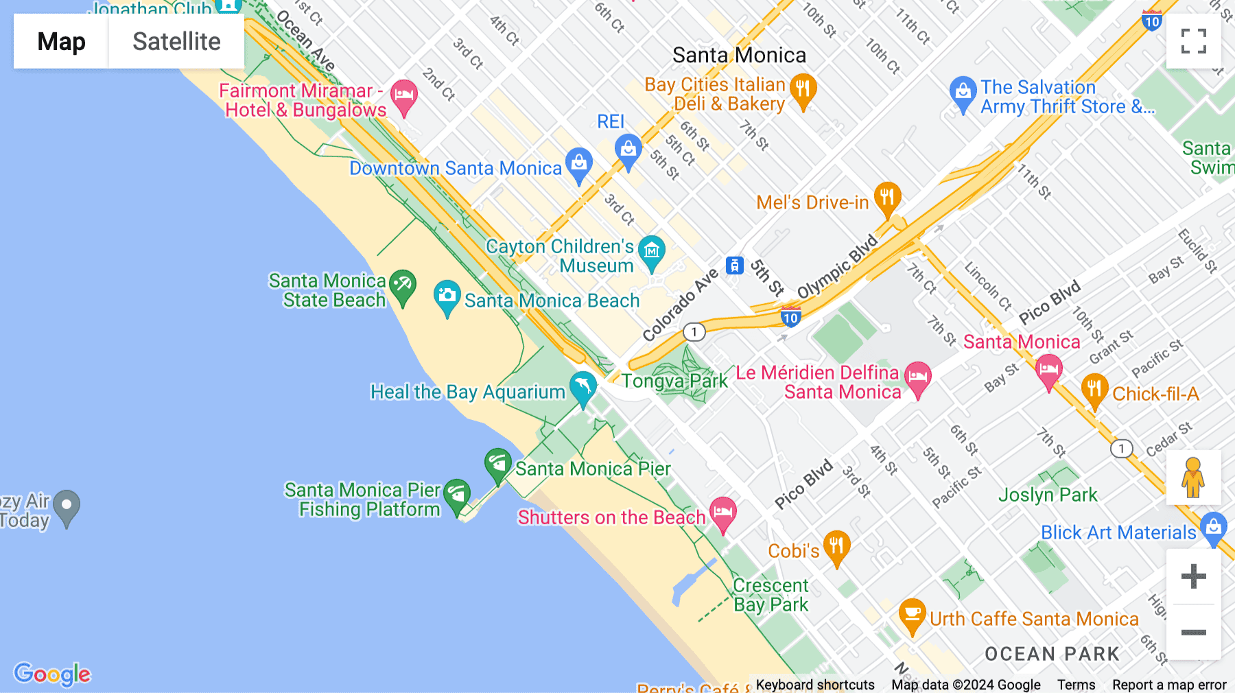 Click for interative map of (SM4) 1541 Ocean Ave, Suite 200, Santa Monica