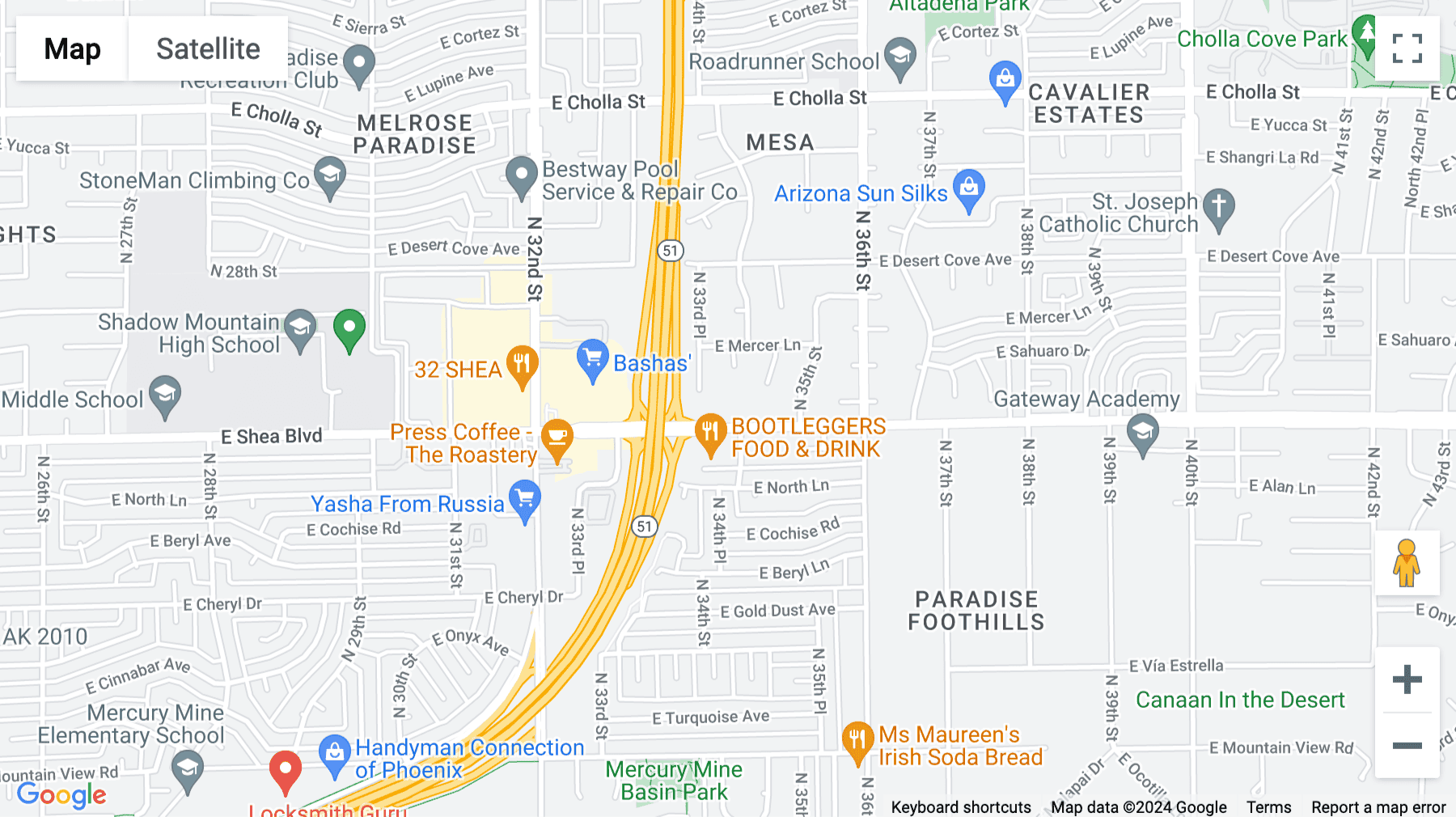 Click for interative map of 3420 E. Shea Blvd, Suite 200, Phoenix