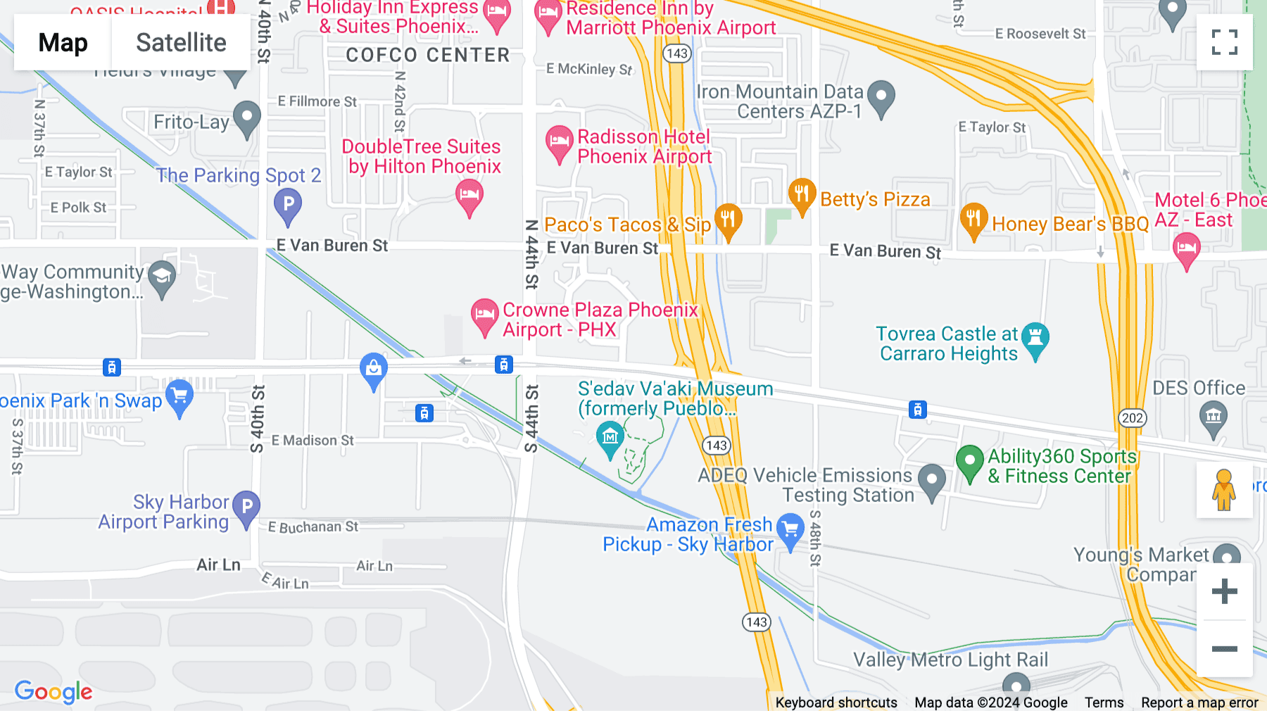 Click for interative map of 4600 East Washington Street, Suite 300, Phoenix