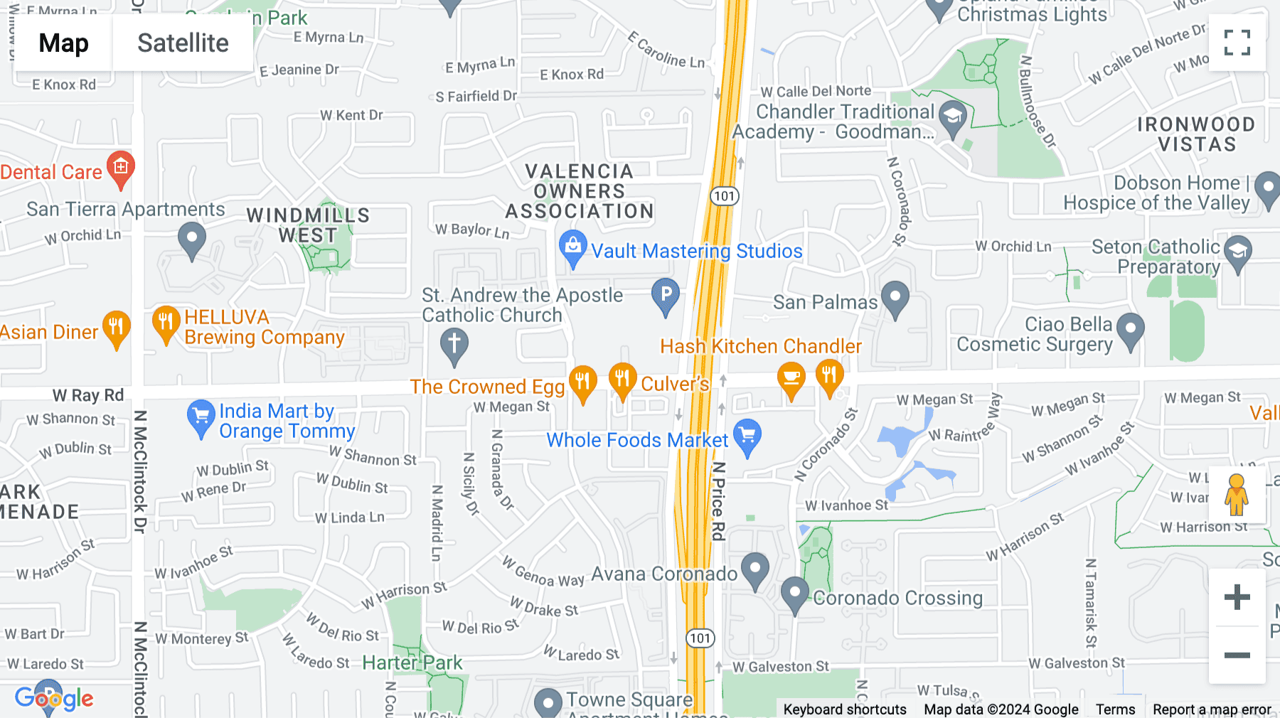 Click for interative map of 3100 West Ray Road, Suite 201, San Tan Corporate Center II, Chandler (Arizona)