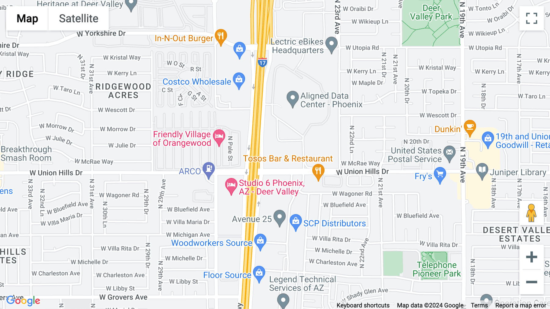 Click for interative map of 2550 West Union Hills Drive, Suite 350, Deer Valley, Union Hills Office Plaza, Phoenix