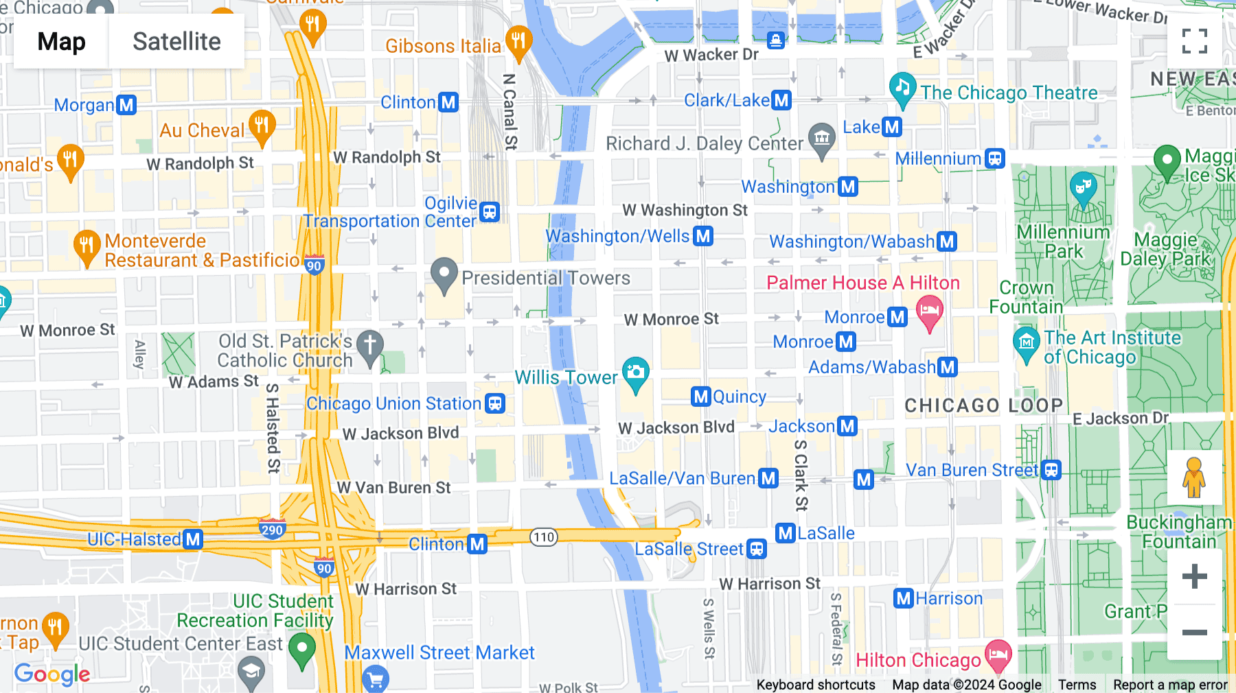 Click for interative map of 125 South Wacker Dr, Suite 300, Chicago