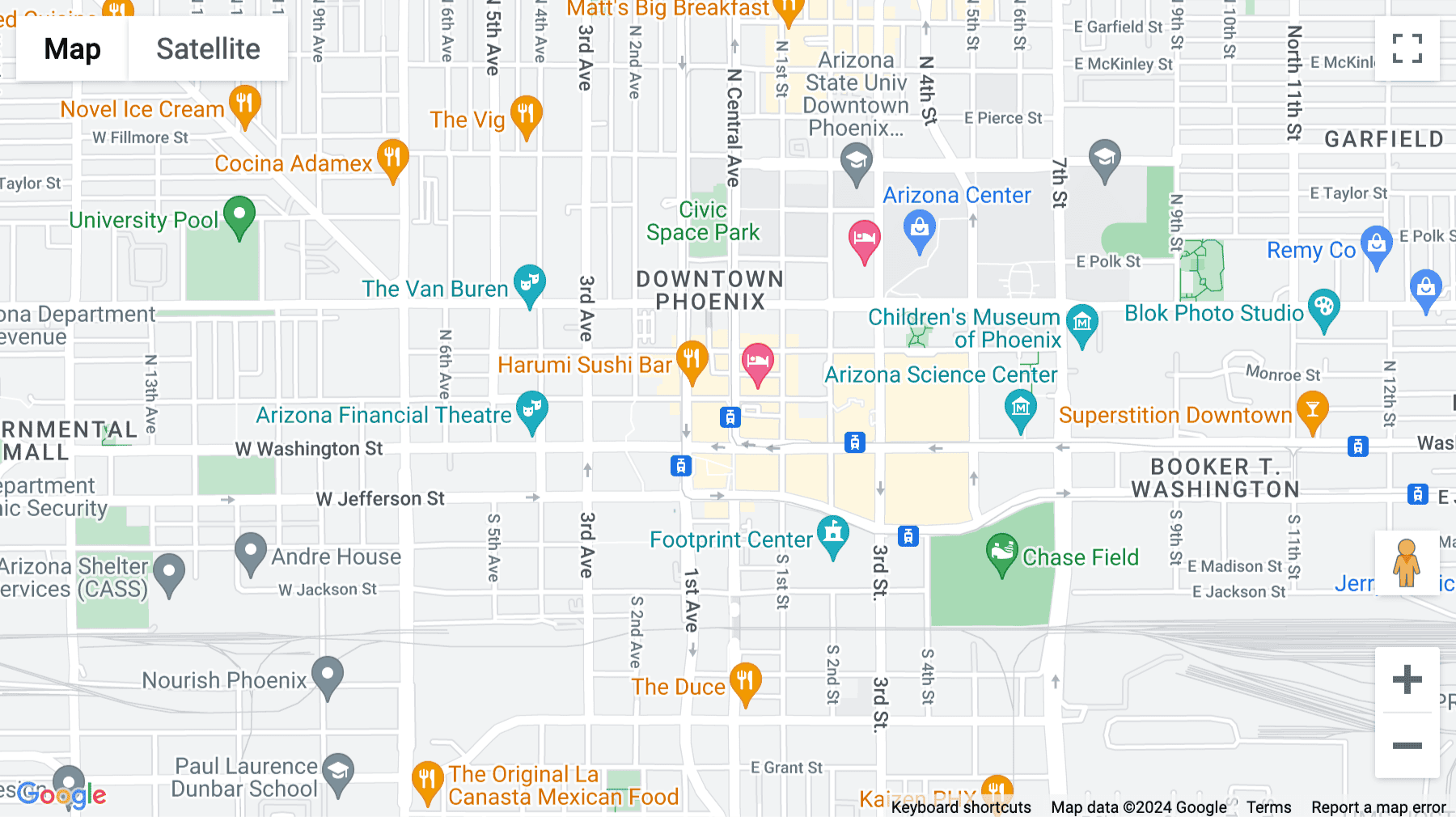 Click for interative map of 2 North Central Avenue, 18th and 19th Floor, Phoenix