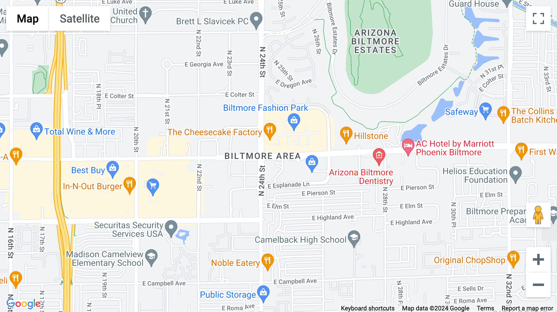 Click for interative map of 2415 East Camelback Road, Camelback Esplanade Center, Suite 700, Phoenix