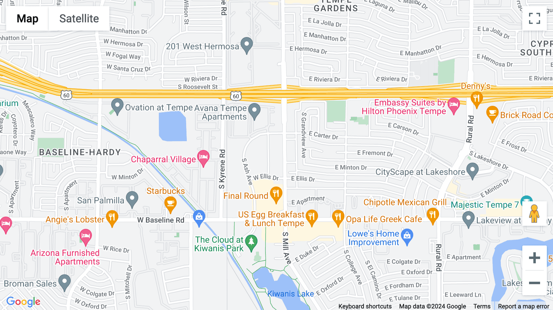 Click for interative map of 4700 S Mill Avenue, Tempe