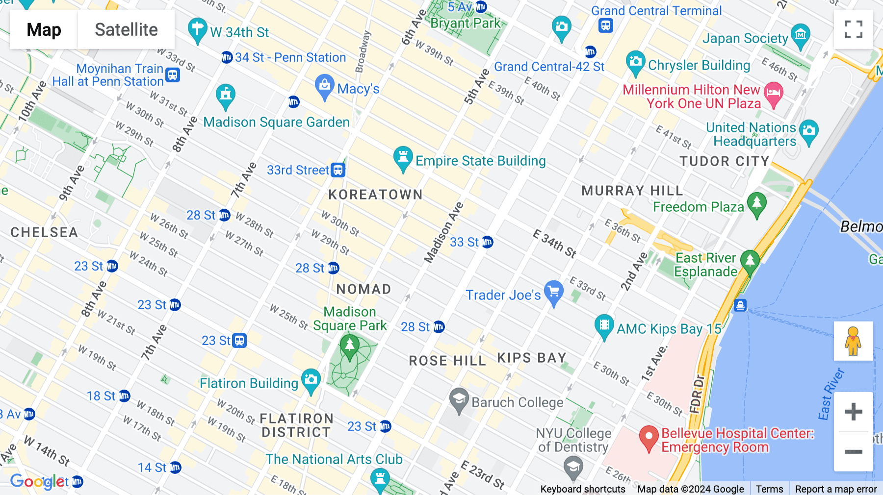 Click for interative map of 135 Madison Avenue, 135 Madison Avenue, New York City