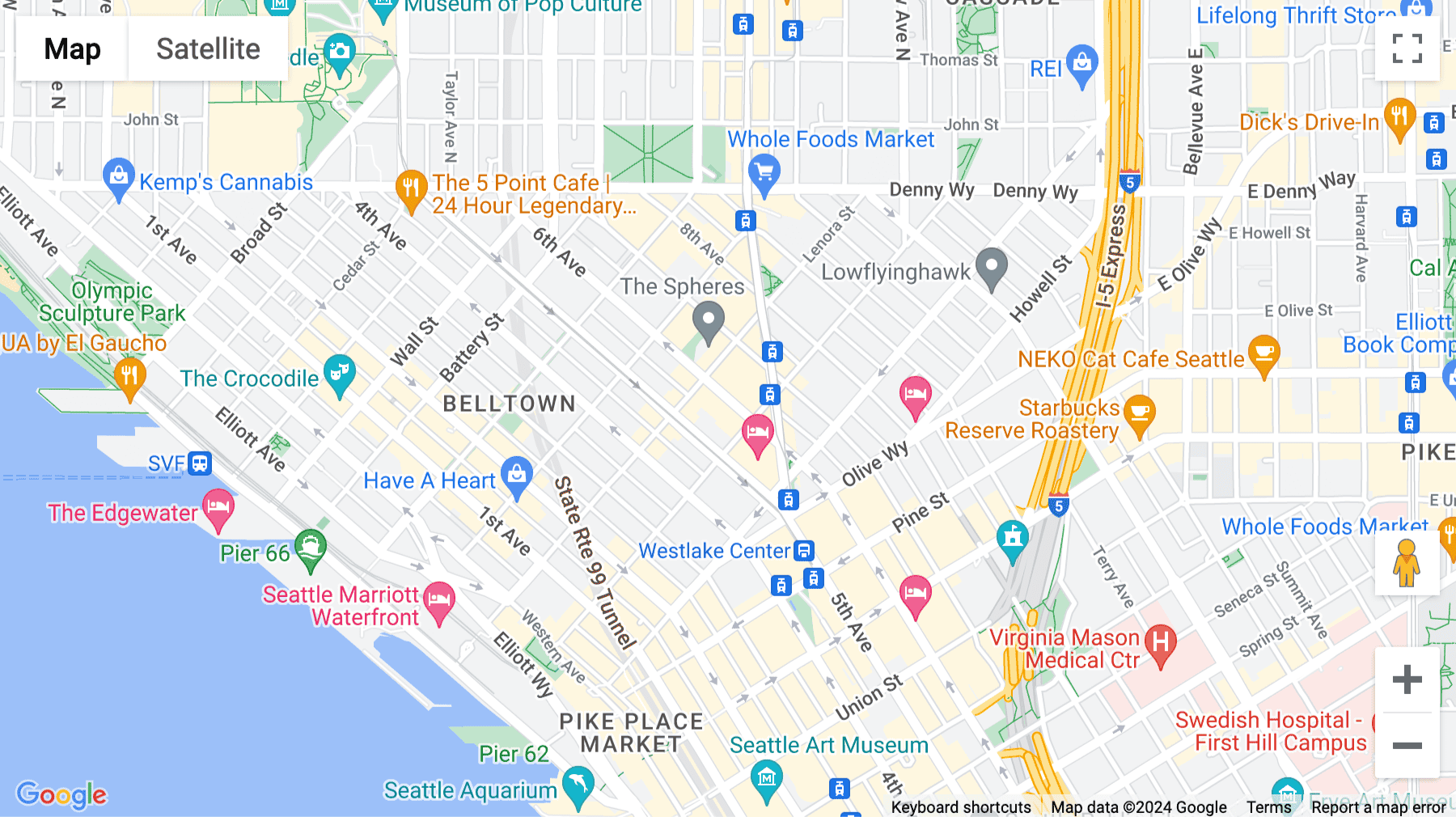 Click for interative map of 2033 Sixth Avenue, Seattle