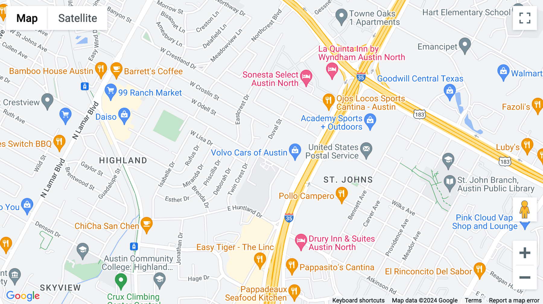 Click for interative map of 500 E St. Johns Avenue, Ste. 2.620, Austin