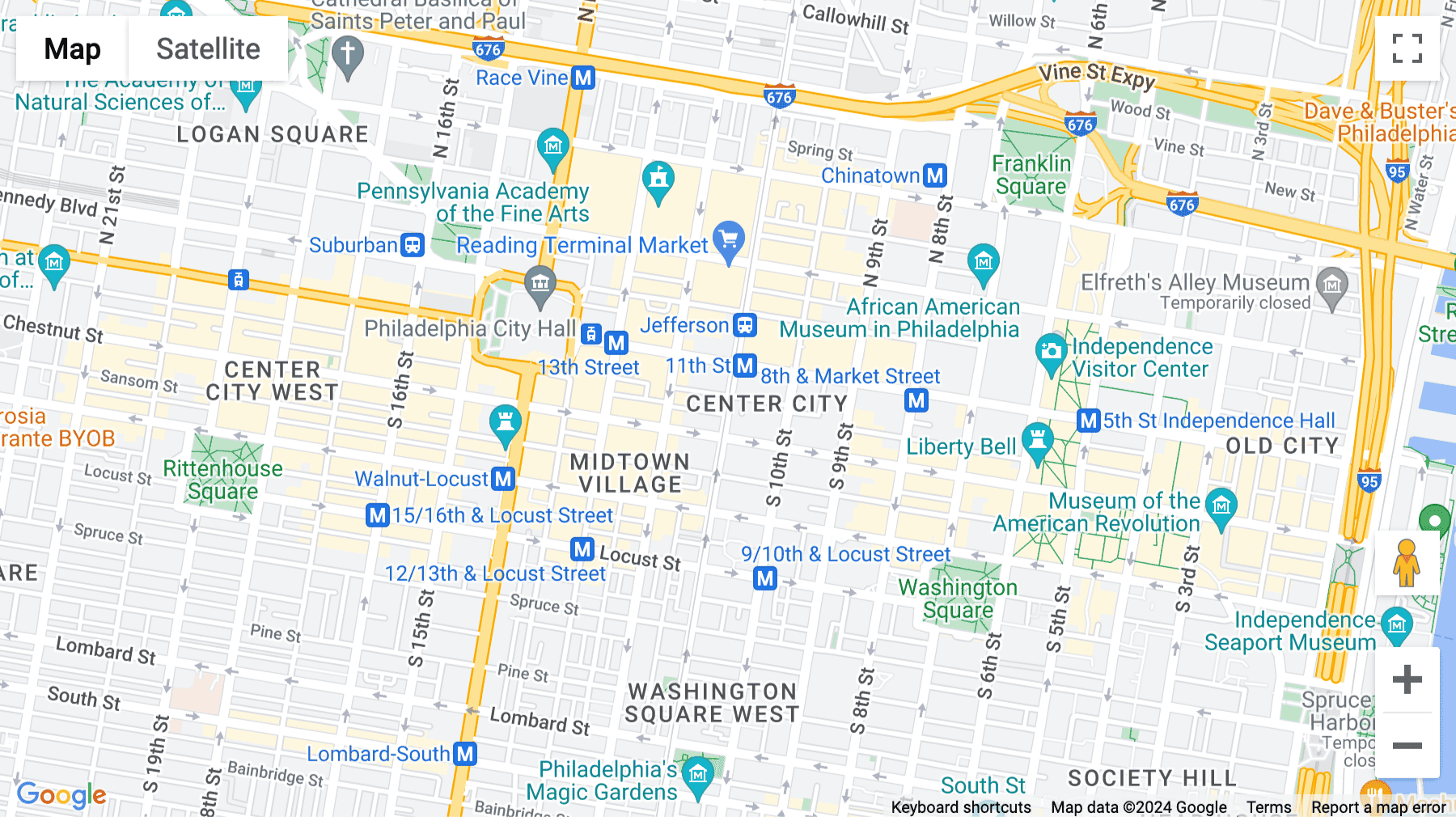 Click for interative map of 21 S 11th St, Philadelphia, Philadelphia