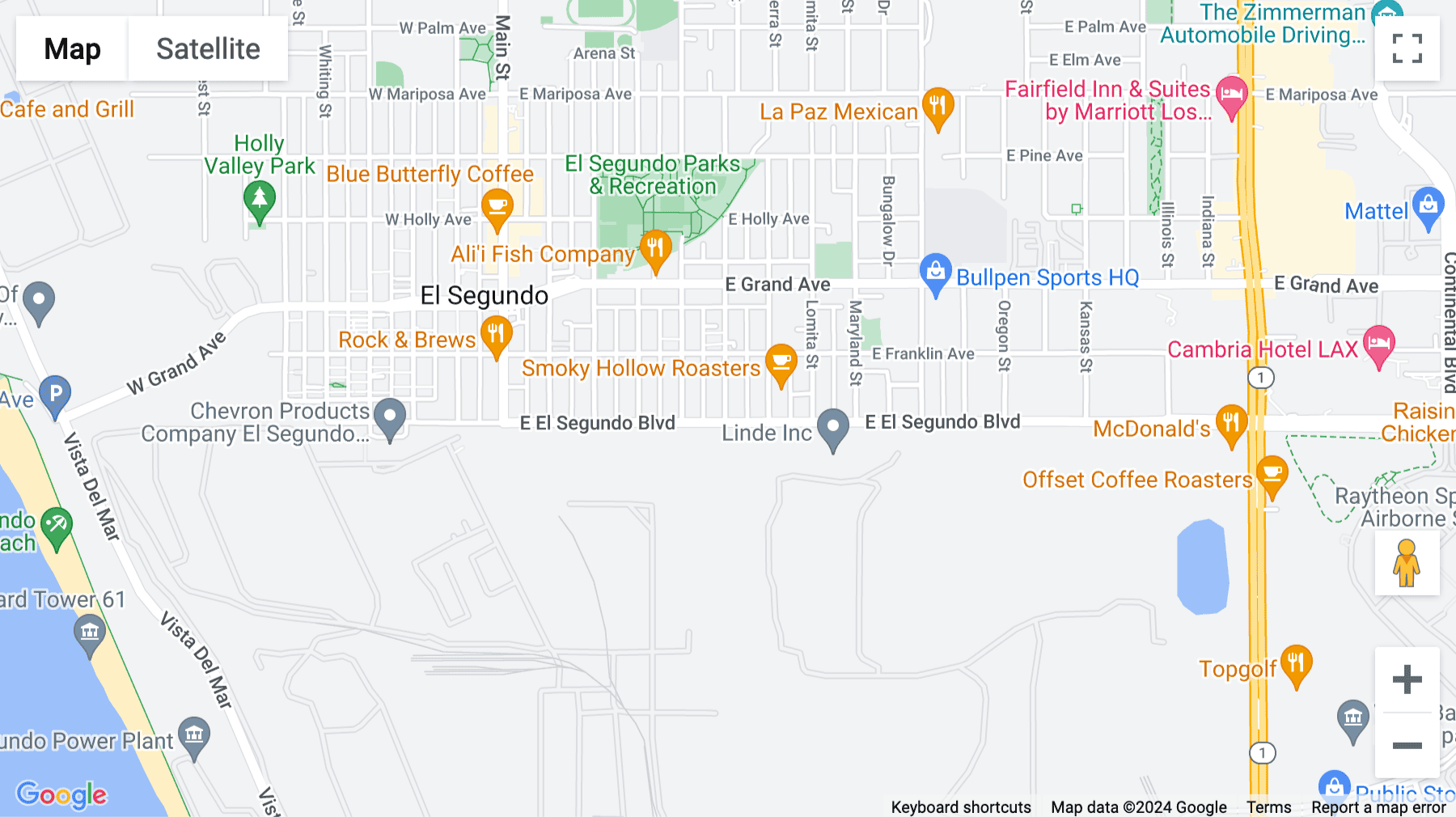 Click for interative map of 111 Penn St., El Segundo