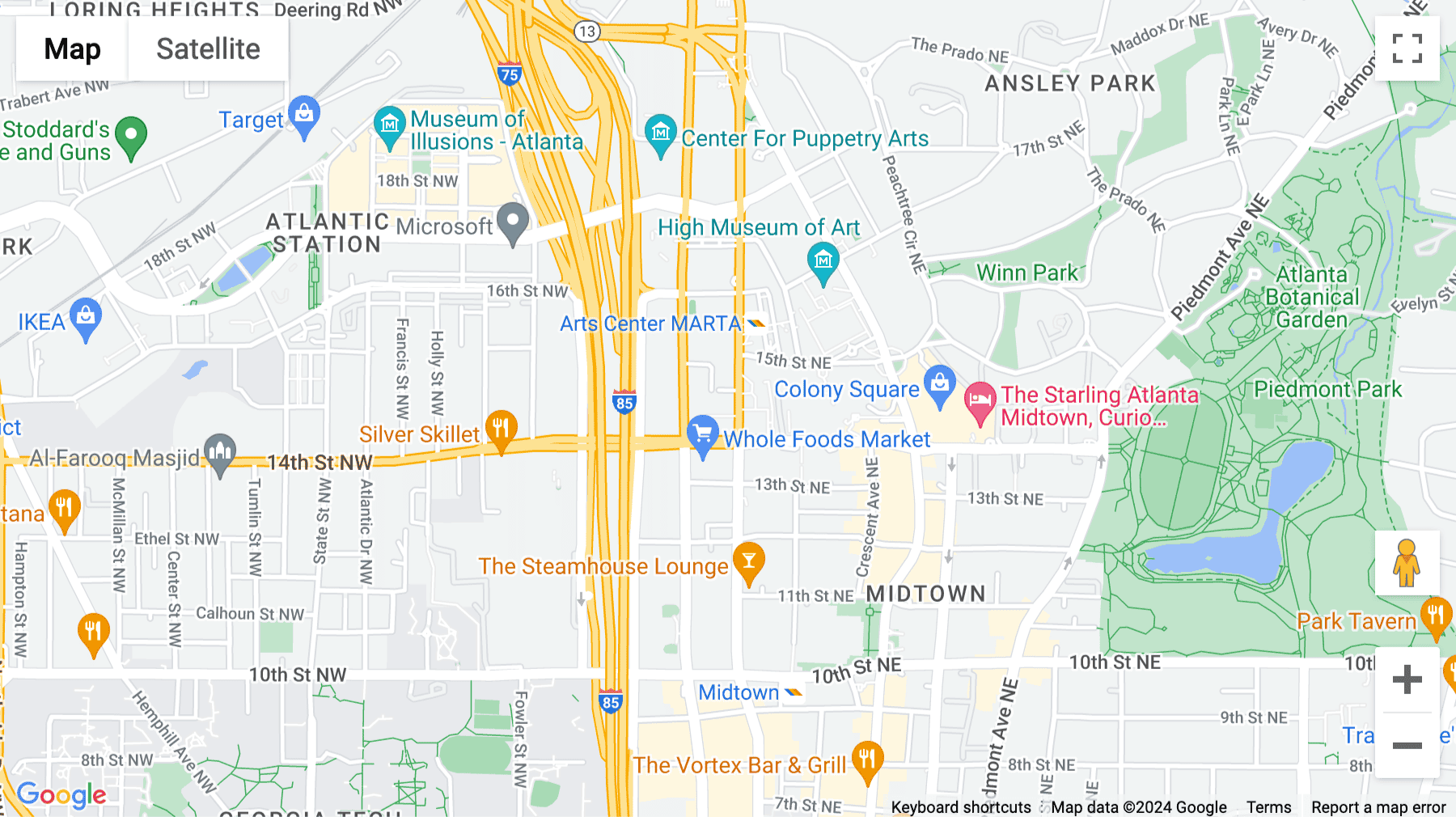 Click for interative map of 1201 West Peachtree, Suite 2300, Atlanta