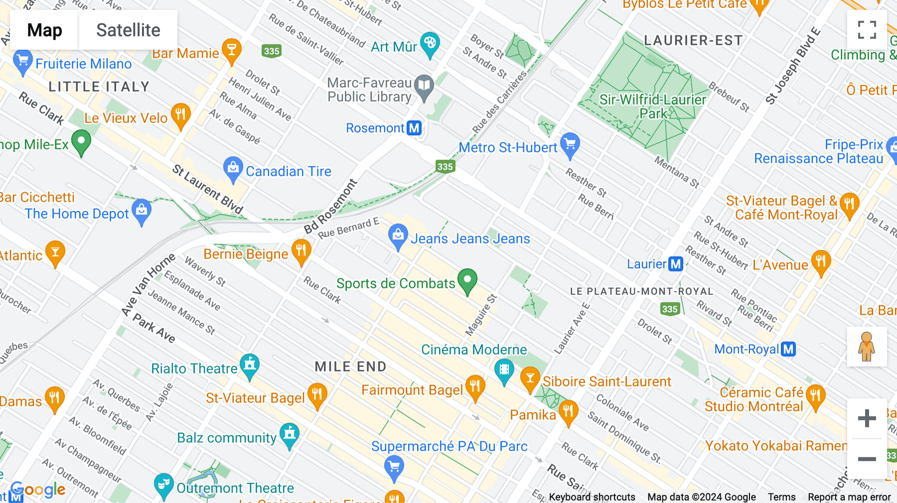 Click for interative map of 5455 De Gaspe Avenue, Suite 710, Montreal