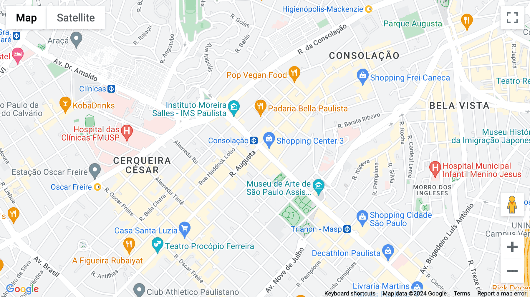 Click for interative map of Paulista Building, 2064/2086 Paulista Avenue, 14th floor, Sao Paulo
