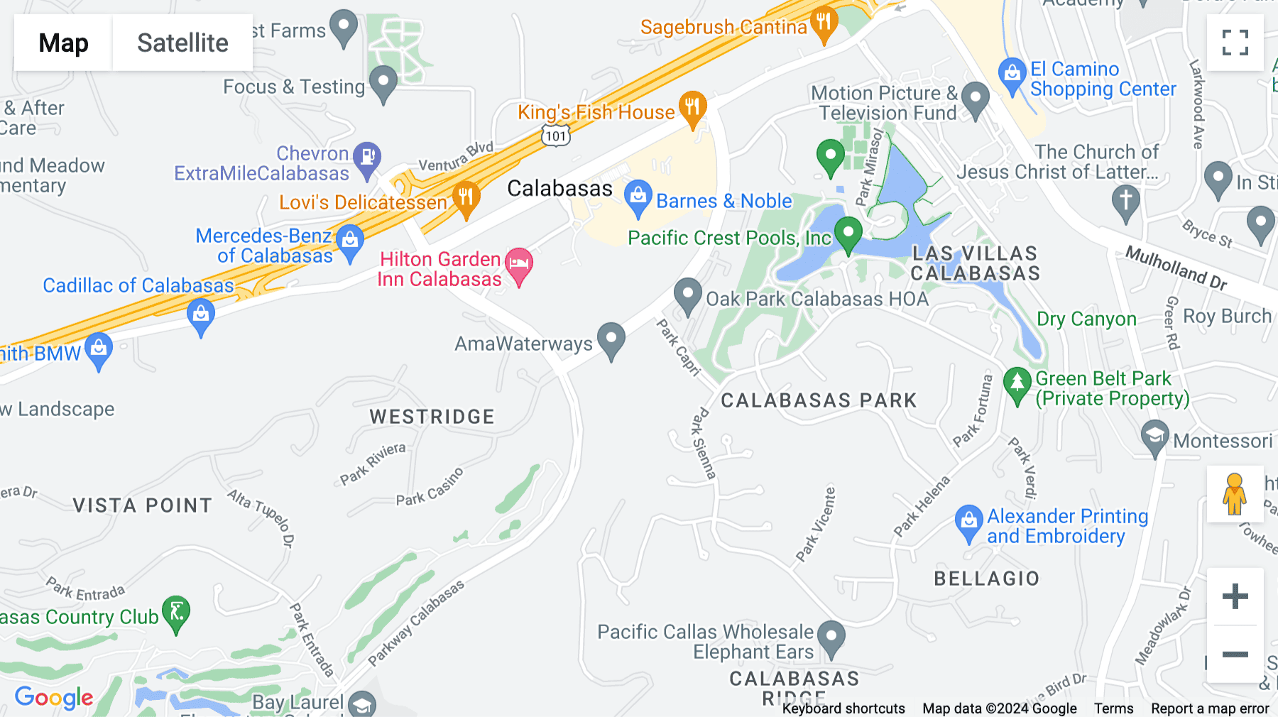 Click for interative map of 4500 Park Granada Blvd, Suite 202, Calabasas