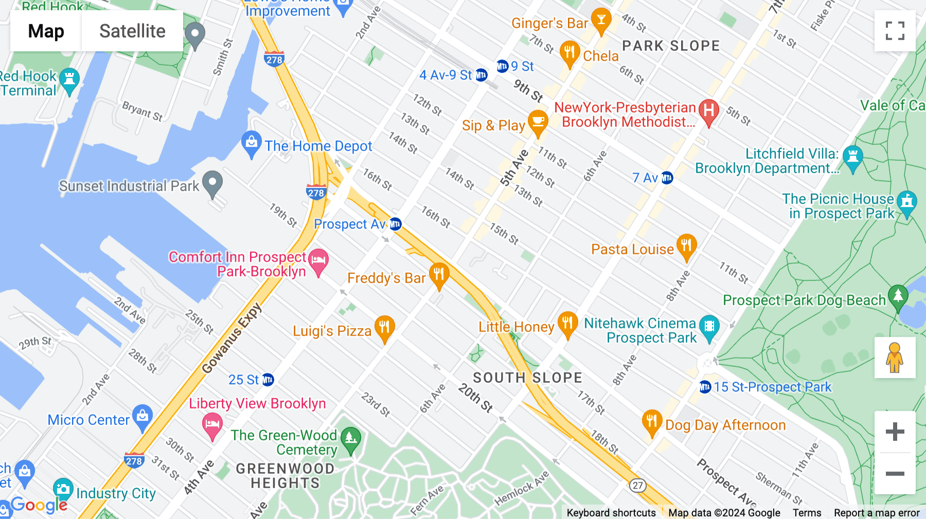 Click for interative map of 247 Prospect Avenue, New York City
