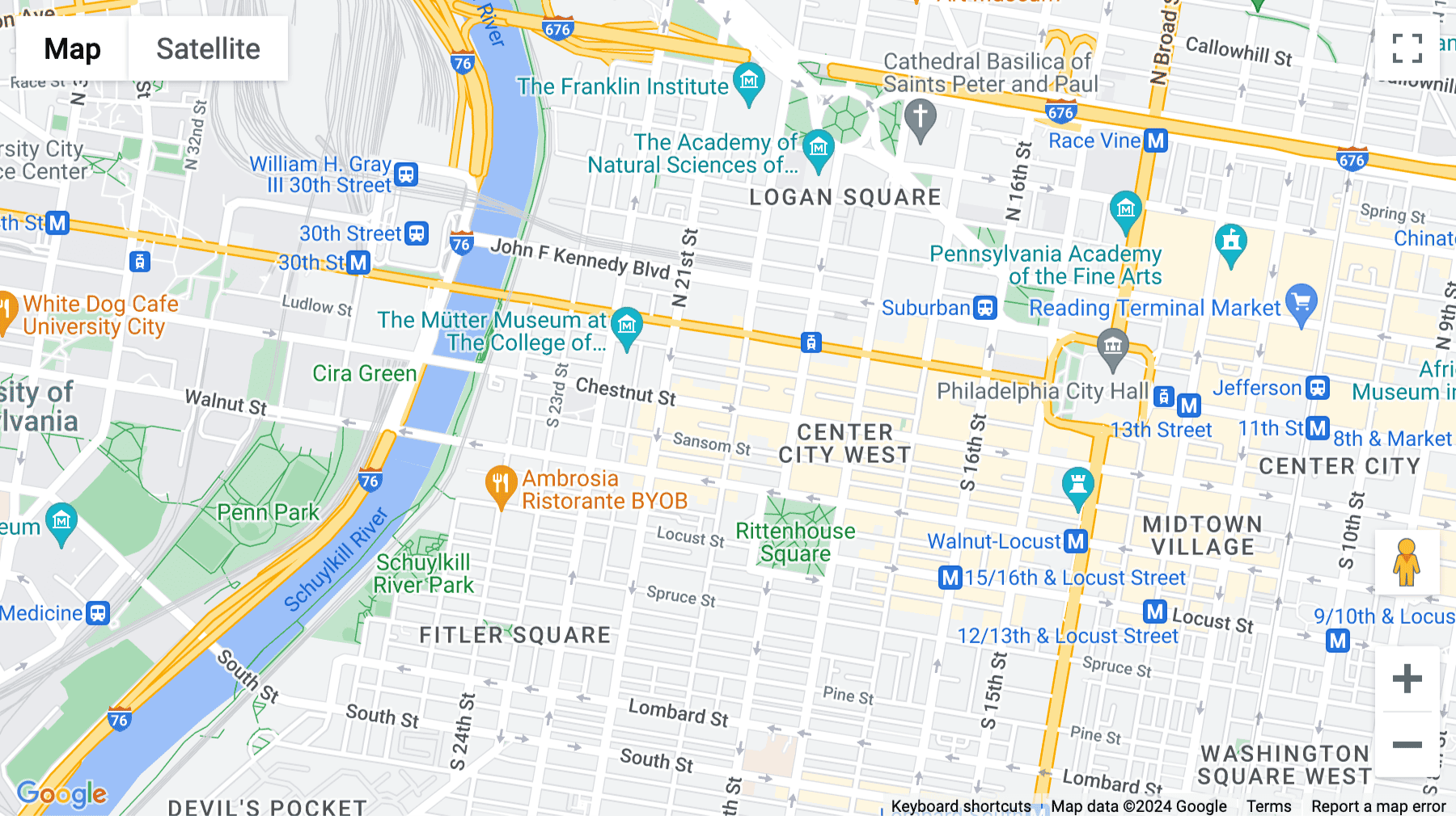 Click for interative map of 2000 Chestnut Street, 2nd Floor, Philadelphia
