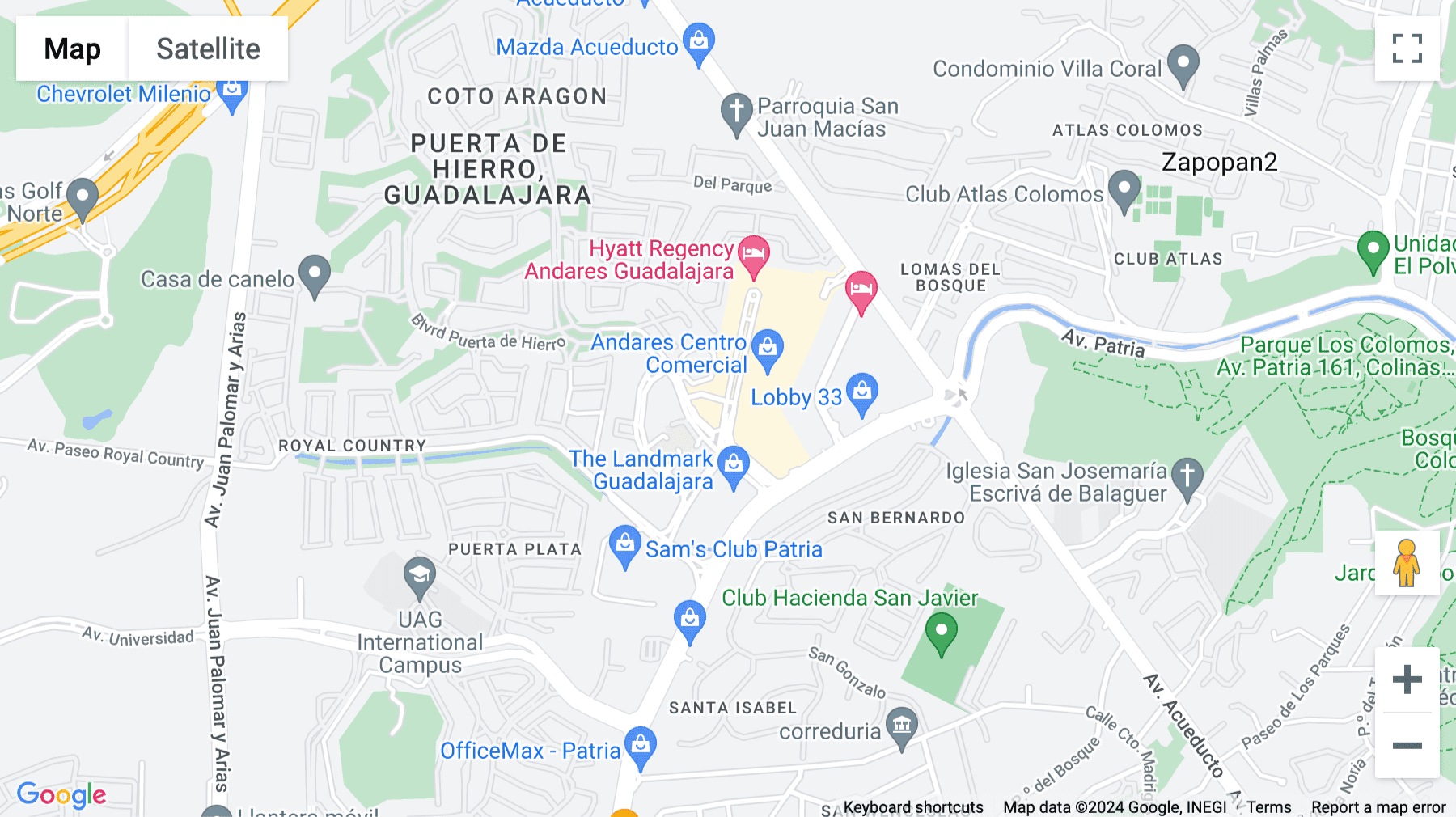 Click for interative map of Blvd. Puerta de Hierro 5153, Fracc. Plaza Andares, Zapopan, Jalisco, Guadalajara