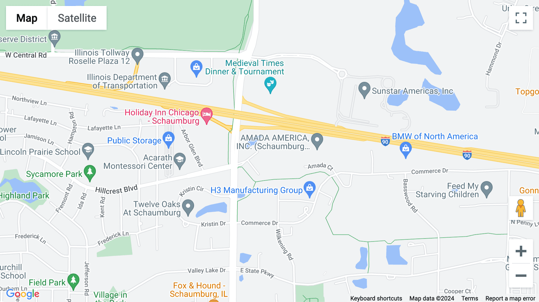 Click for interative map of (SCH) 1901 North Roselle Road, Suite 800, Schaumburg