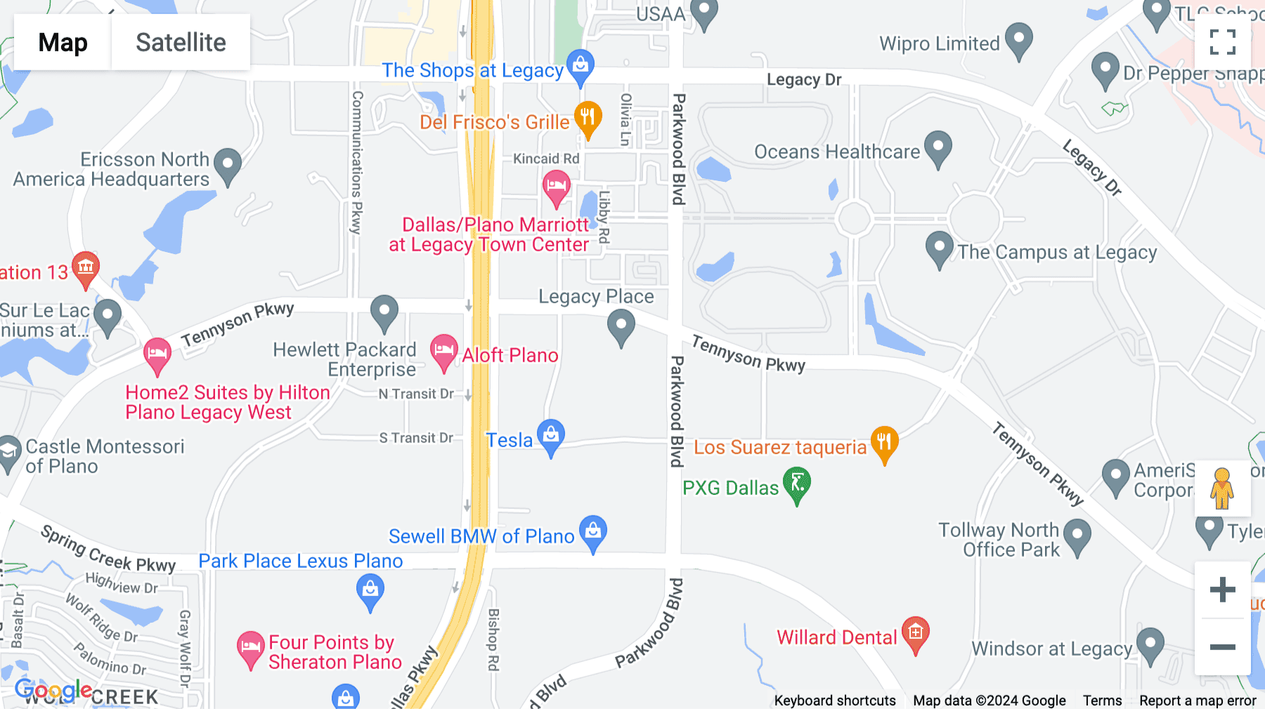 Click for interative map of 5700 Tennyson Parkway, Suite 300, Plano