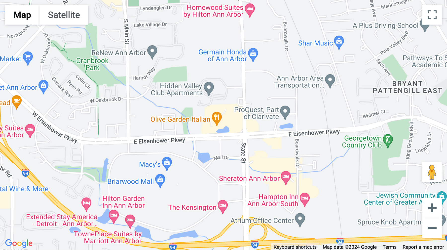 Click for interative map of 455 E. Eisenhower Pkwy, Suite 300, Ann Arbor